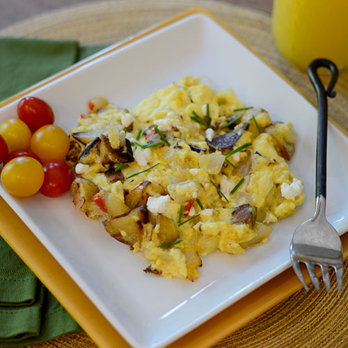 QUICK EGG & POTATO SCRAMBLE